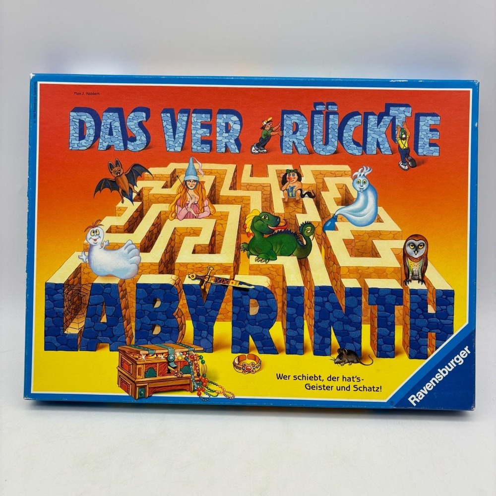 VINTAGE Das Verruckte Amazing Labyrinth Maze COMPLETE Ravensburger 1994 German